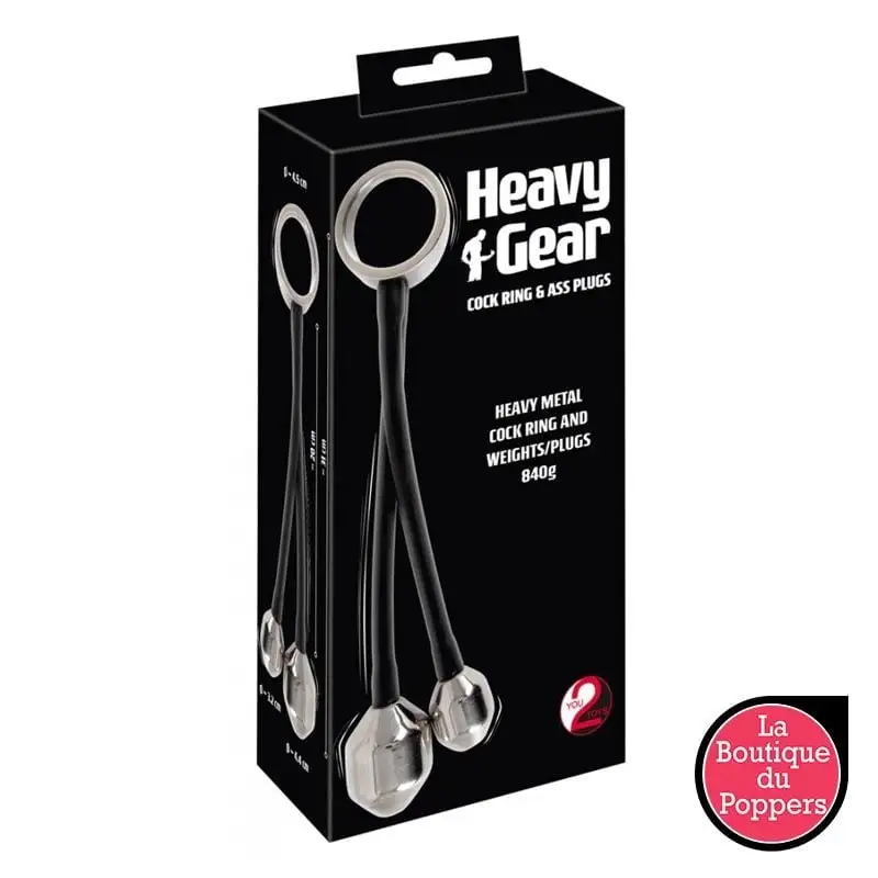 LBP - LRP Associes Cockring + Plugs Lestés En Métal Heavy Ring 840gr – Image 5