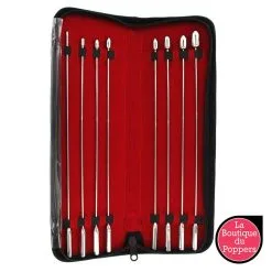 LBP - LRP Associes Kit De 8 Tiges D'urètre En Métal Rosebud 24cm - Diamètre 4 à 12mm