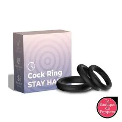 LBP - LRP Associes Lot De 3 Cockring Silicone Set Ring Noirs