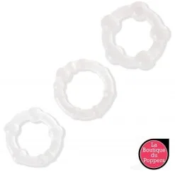 LBP - LRP Associes Lot De 3 Cockrings Power Plus Transparents